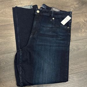 Gap with new with tags super stretch skinny jeans size 18 with raw hem bottom
